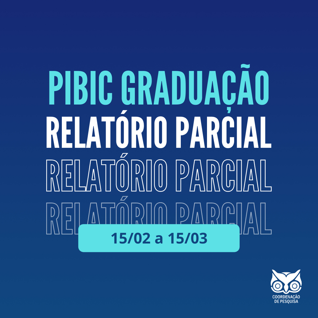 RelatÓrio Parcial Pibic GraduaÇÃo Portal De Pesquisa 7138